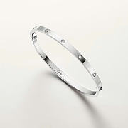 Catier Love Bracelet Small Model 10 Diamonds White Gold 3.65 mm - 6