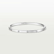 Catier Love Bracelet Small Model 10 Diamonds White Gold 3.65 mm - 5