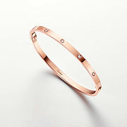Catier Love Bracelet Small Model 10 Diamonds Rose Gold 3.65 mm - 6