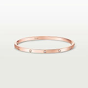 Catier Love Bracelet Small Model 10 Diamonds Rose Gold 3.65 mm - 4