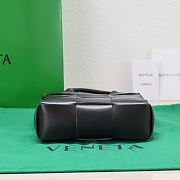Bottega Veneta Cassette Tote Black Bag Size 22x16x5cm - 5