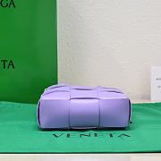 Bottega Veneta Cassette Tote Purple Bag Size 22x16x5cm - 5