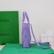 Bottega Veneta Cassette Tote Purple Bag Size 22x16x5cm - 2