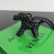 Bottega Veneta Dog Charm Black Size 8x7x2cm - 6