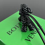 Bottega Veneta Dog Charm Black Size 8x7x2cm - 2