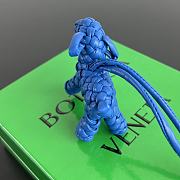 Bottega Veneta Dog Charm Blue Size 8x7x2cm - 2