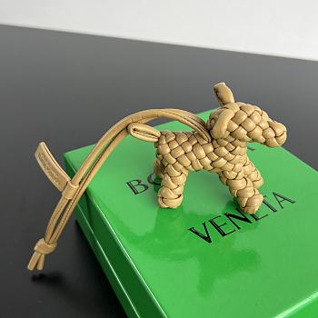 Bottega Veneta Dog Charm Yellow Size 8x7x2cm
