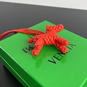 Bottega Veneta Dog Charm Red Size 8x7x2cm - 4