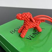 Bottega Veneta Dog Charm Red Size 8x7x2cm - 3