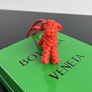 Bottega Veneta Dog Charm Red Size 8x7x2cm - 2