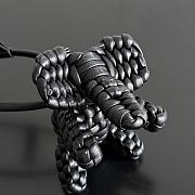 Bottega Veneta Elephant Charm Black Size 7x10x6cm - 3