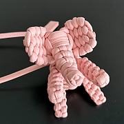Bottega Veneta Elephant Charm Pink Size 7x10x6cm - 3