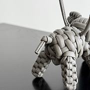 Bottega Veneta Elephant Charm Grey Size 7x10x6cm - 4