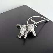 Bottega Veneta Elephant Charm Grey Size 7x10x6cm - 3