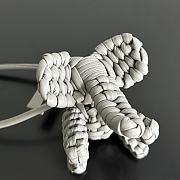 Bottega Veneta Elephant Charm Grey Size 7x10x6cm - 2