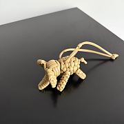 Bottega Veneta Elephant Charm Yellow Size 7x10x6cm - 5