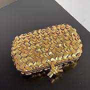 Bottega Veneta Gold Knot Minaudiere Gold Clutch 20x6x12CM - 6