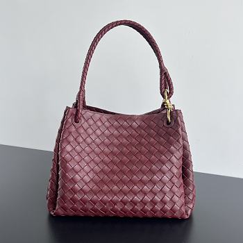 Bottega Veneta intrecciato Burgundy Bag Size 30x26x20CM