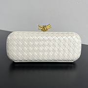 Bottega Veneta Intrecciato Clutch White Size 25x9.5x4cm - 6