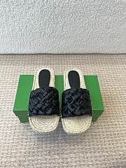 Bottega Veneta Jack Mule Espadrille Leather Black - 3