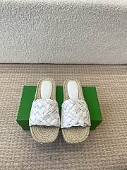 Bottega Veneta Jack Mule Espadrille Leather White - 3