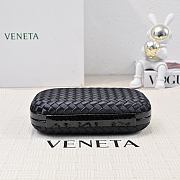 Bottega Veneta Knot Minaudiere Clutch Black Size 20x12x5.5cm - 4