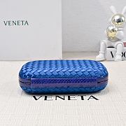 Bottega Veneta Knot Minaudiere Clutch Blue Size 20x12x5.5cm - 5