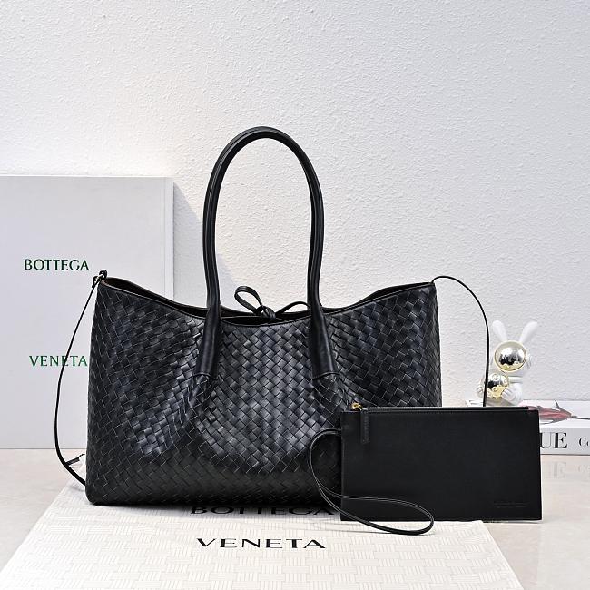 Bottega Veneta Pinacoteca Tote Bag Black Size 23x43x14.5cm - 1