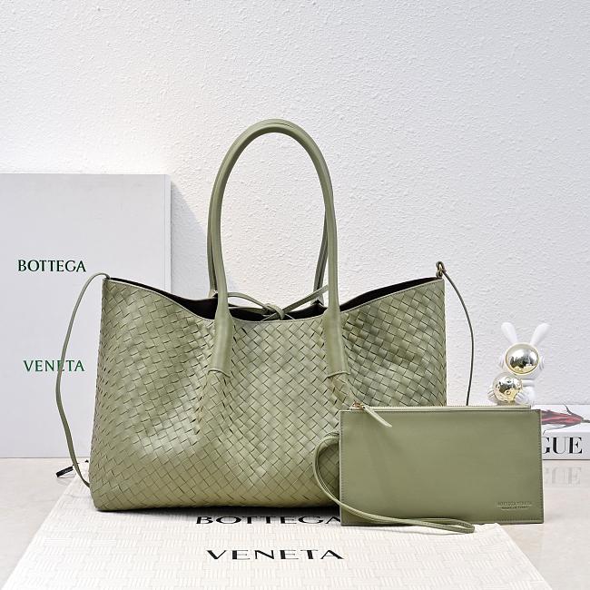 Bottega Veneta Pinacoteca Tote Bag Pistachio Size 23x43x14.5cm - 1