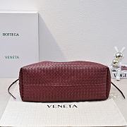Bottega Veneta Pinacoteca Tote Bag Burgundy Size 23x43x14.5cm - 5