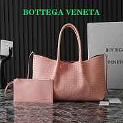 Bottega Veneta Pinacoteca Tote Bag Pink Size 23x43x14.5cm - 3