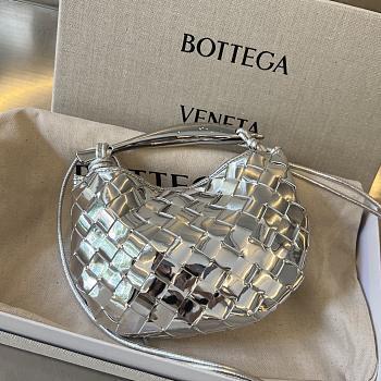 Bottega Veneta Silver Sardine Bag Size 20x12x3cm