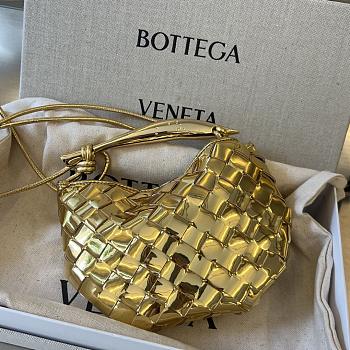 Bottega Veneta Gold Sardine Bag Size 20x12x3cm