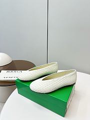 Bottega Veneta Sofia Ballerina in White - 6