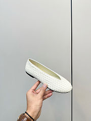 Bottega Veneta Sofia Ballerina in White - 2