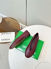 Bottega Veneta Sofia Leather Ballerina in Burgundy - 6