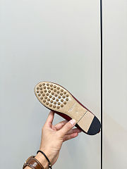 Bottega Veneta Sofia Leather Ballerina in Blue - 4