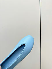 Bottega Veneta Sofia Leather Ballerina in Blue - 3