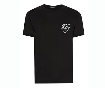 Dolce & Gabbana Double Embroidery T-Shirt Black
