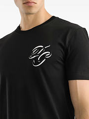 Dolce & Gabbana Double Embroidery T-Shirt Black - 2