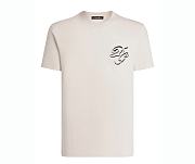 Dolce & Gabbana Double Embroidery T-Shirt Cream - 1