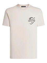 Dolce & Gabbana Double Embroidery T-Shirt Cream - 4