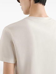 Dolce & Gabbana Double Embroidery T-Shirt Cream - 2