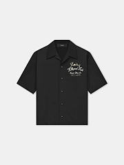AMIRI HOLLYWOOD AUTO BOWLING SHIRT BLACK - 1