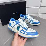 Amiri Skel Top Low White Blue - 4