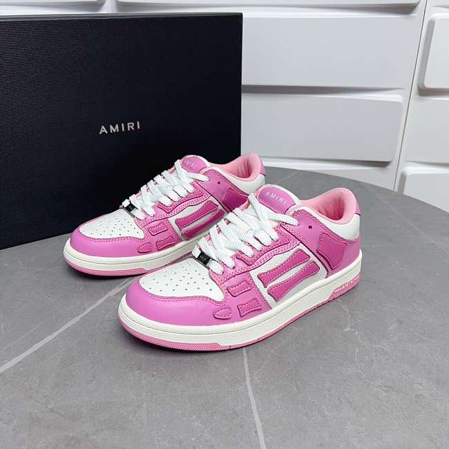 Amiri Skel Top Low White Pink - 1