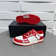 Amiri Skel Top Low White Red - 4
