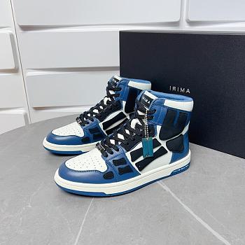 Amiri Skel Top High Top Navy Blue Sneakers