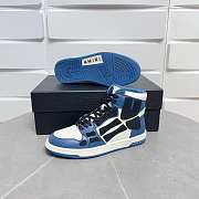 Amiri Skel Top High Top Navy Blue Sneakers - 3