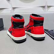 Amiri Skel Top High Top Black Red Sneakers - 4